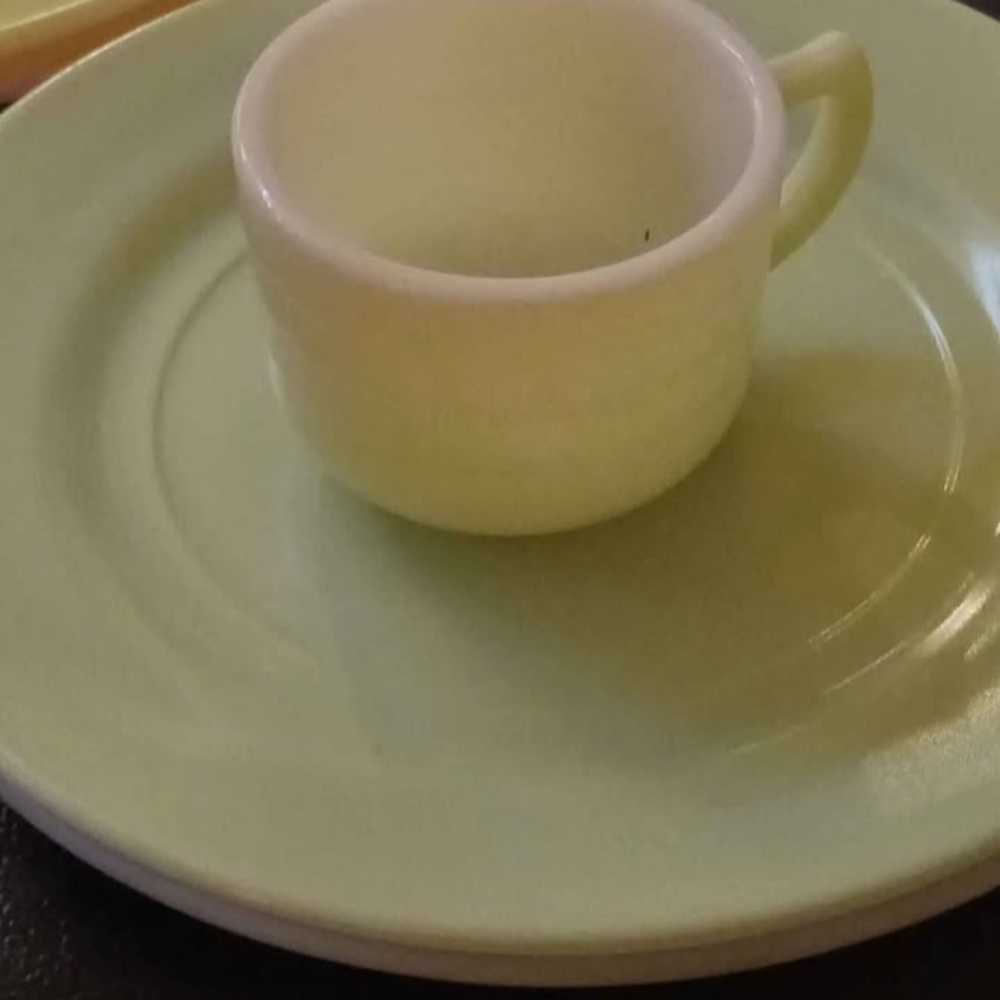 Elegant Cream Cup and Saucer Set